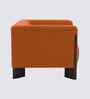 Octavia Boucle Fabric Lounge Chair In Orange Colour