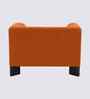 Octavia Boucle Fabric Lounge Chair In Orange Colour