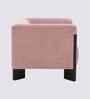 Octavia Boucle Fabric Lounge Chair In Pink Colour