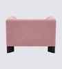 Octavia Boucle Fabric Lounge Chair In Pink Colour