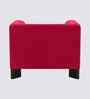 Octavia Boucle Fabric Lounge Chair In Red Colour