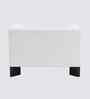 Octavia Boucle Fabric Lounge Chair In White Colour