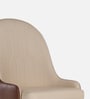 Octavia Leatherette Dining Chair in Beige & Brown Colour