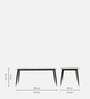 Octavia Marble Top 4 Seater Dining Set In White Colour