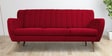 Oden Fabric 3 Seater Sofa in Red Colour