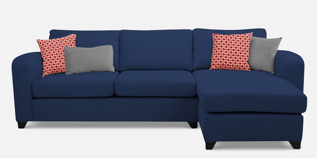 Buy Odell Fabric LHS Sectional Sofa in Blue Colour at 10 OFF by Adorn India Pepperfry