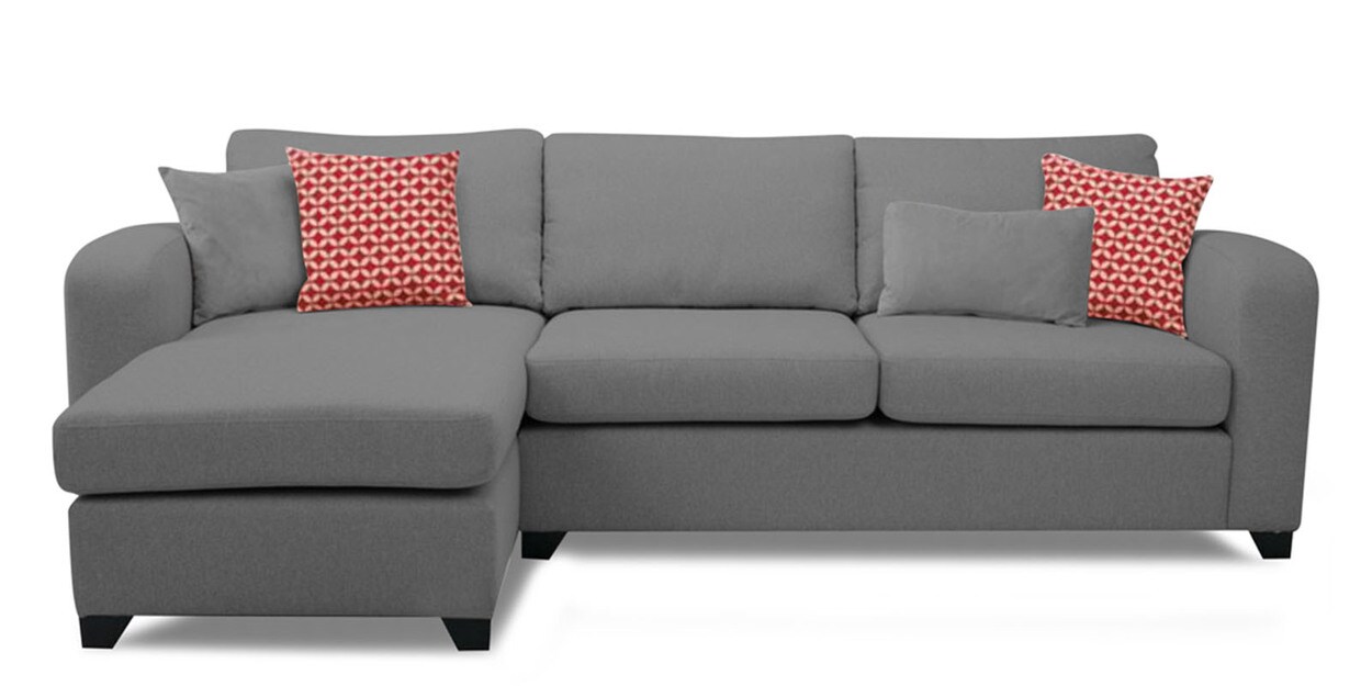Buy Odell Fabric RHS Sectional Sofa in Grey Colour Online Lawson RHS