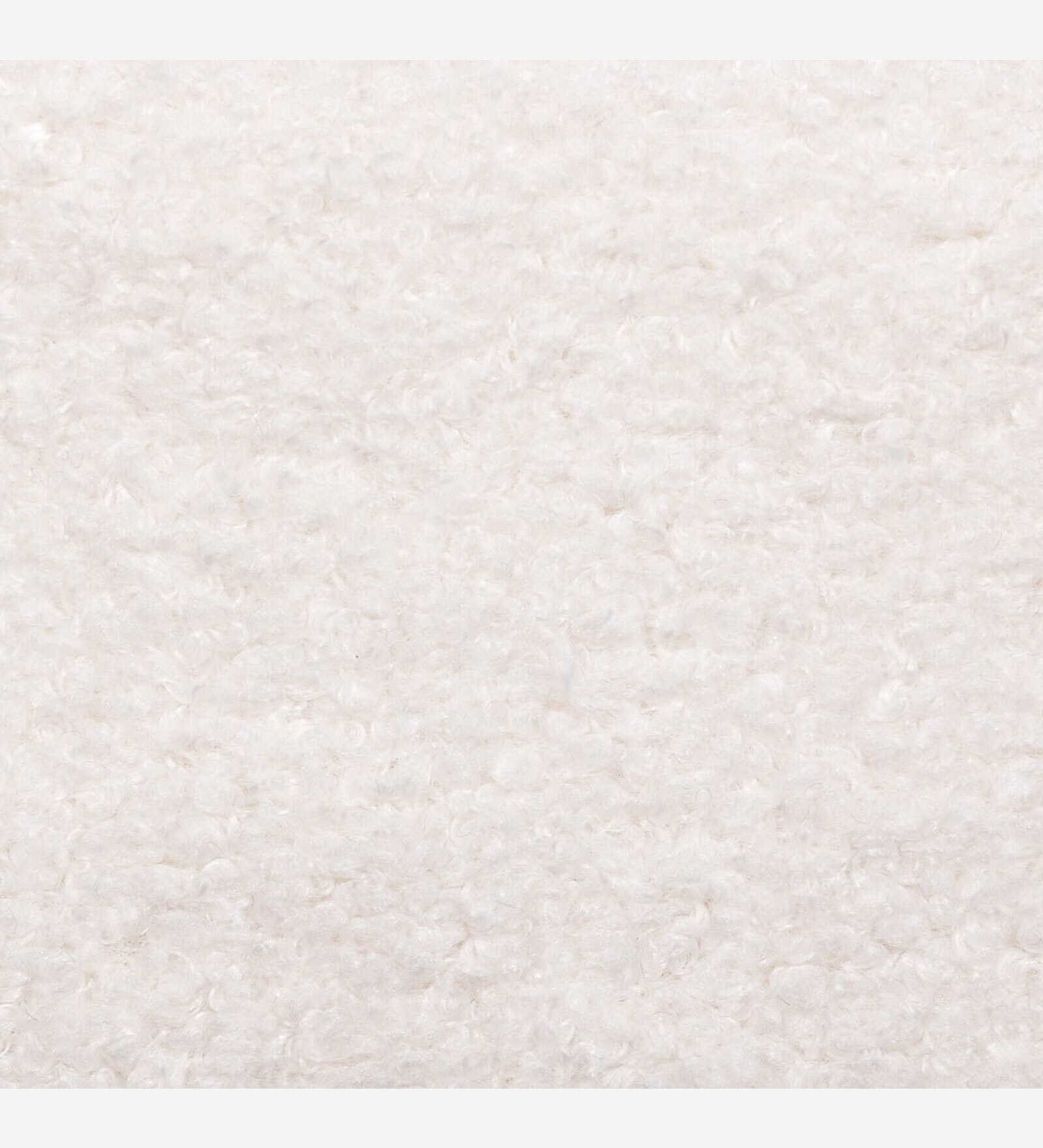 Odessa Boucle Fabric 1 Seater Sofa In White Colour