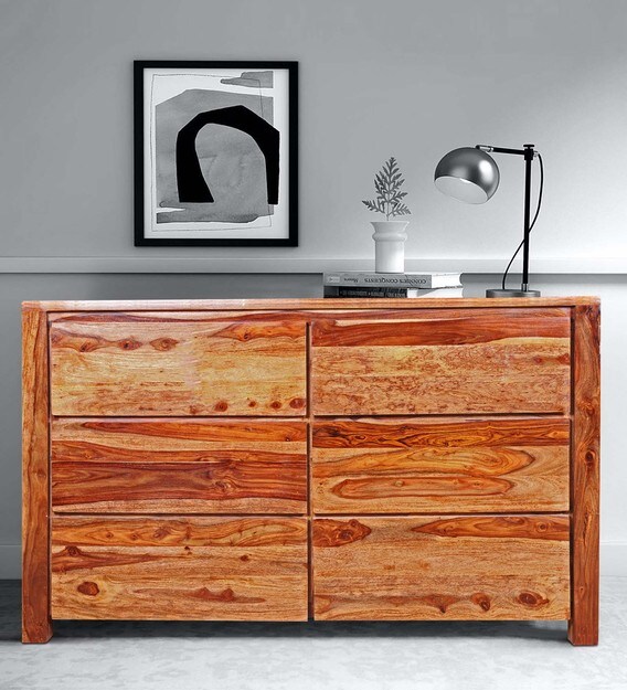 Buy Odense Sideboard In Natural Finish By Woodcrony Online Contemporary Sideboards Sideboards Furniture Pepperfry Product