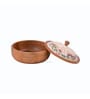 Ode Roti Box Wooden Casserole Chapati Box With Lid