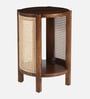 Odense Mango Wood End Table In Tubbaq Finish