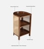 Odense Mango Wood End Table In Tubbaq Finish