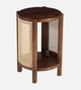 Odense Mango Wood End Table In Tubbaq Finish