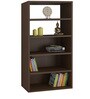 Odessa Display Unit Cum Bookshelf In Coffee Walnut Finish