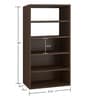 Odessa Display Unit Cum Bookshelf In Coffee Walnut Finish