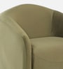 Odessa Velvet Fabric 1 Seater Sofa In Olive Green Color