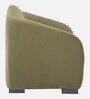 Odessa Velvet Fabric 1 Seater Sofa In Olive Green Color