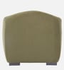 Odessa Velvet Fabric 1 Seater Sofa In Olive Green Color