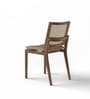 Odin Dolma Teak Wood Dining Chair in Oak Finish