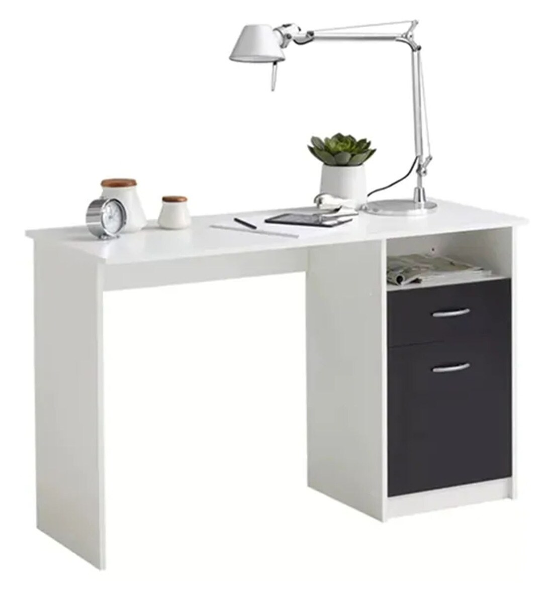 Buy Office Table In Black & White Colour By Sovereign Furniture Online