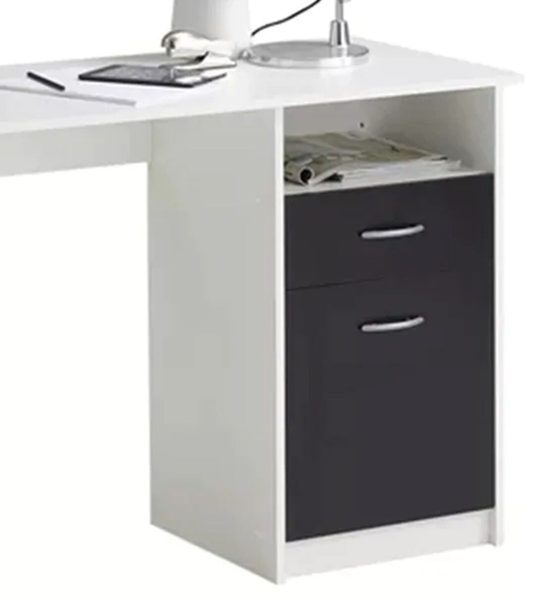 Buy Office Table In Black & White Colour By Sovereign Furniture Online