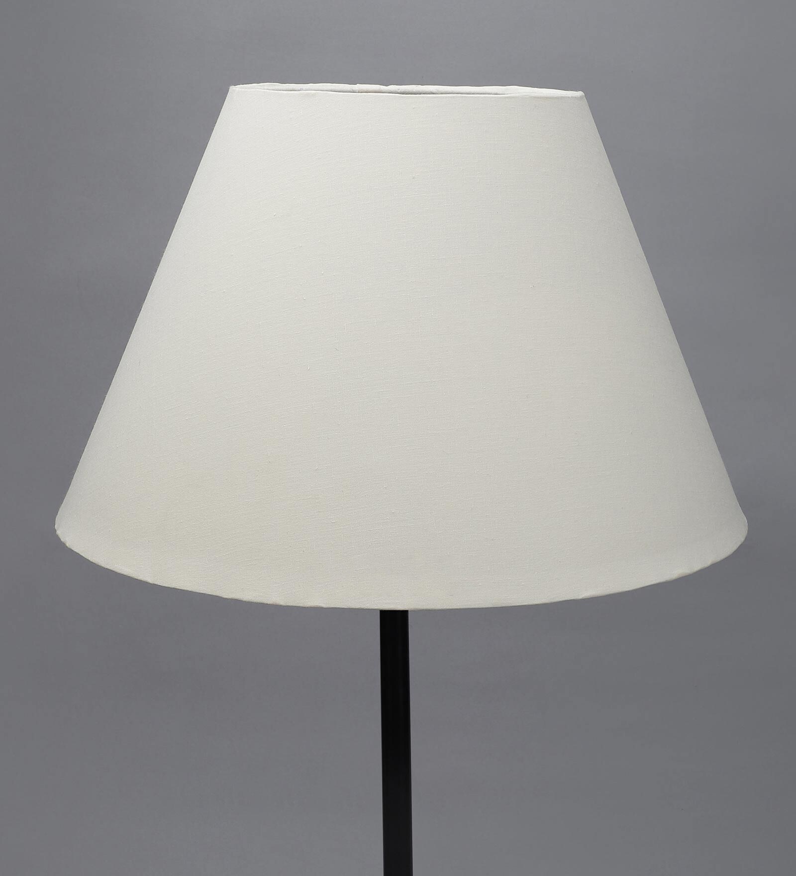 Alper Off White Cotton Fabric Solid Lampshade