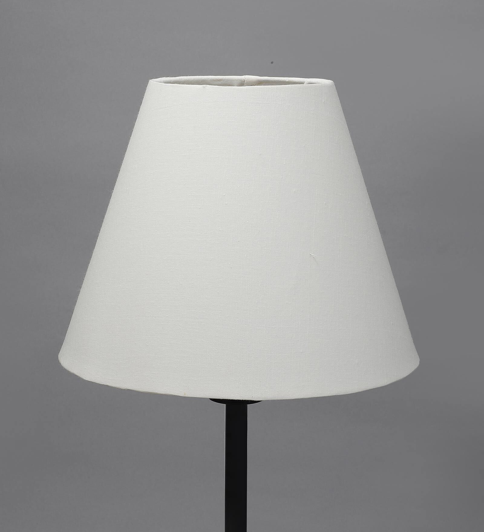 Demis Off White Cotton Fabric Solid Lampshade