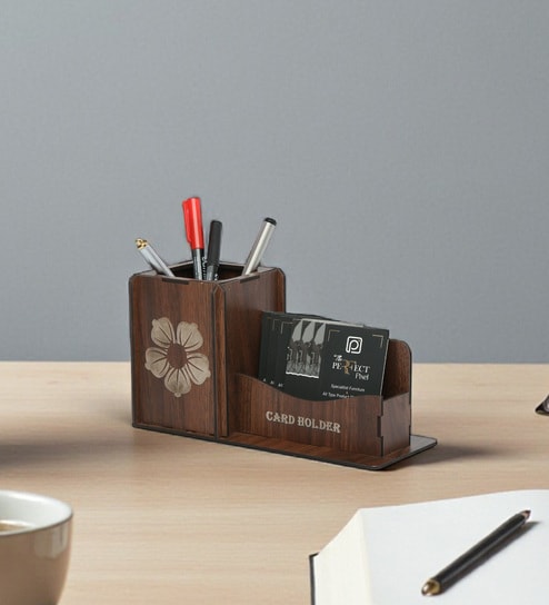 Office Table Pen Stand And Card Holder