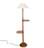Off White Cotton Coolie Floor Lamp