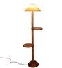 Off White Cotton Coolie Floor Lamp