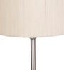 Mylo Off White Cotton Shade Night Lamp With Steel Base