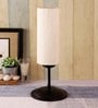 Fangio Off White Cotton Shade Table Lamp With Iron Base