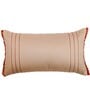 White Striped Polyester Blend 22 x 12 Inches Cushion Cover