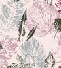 Off White 200 TC Floral Cotton Queen Double Bedsheet 2 Pillow covers