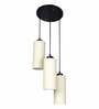 Garcia Off Off White Cotton Fabric Cluster Hanging Light