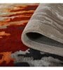 Off White Abstract Wool And Viscose 6X9 Hand-Tufted Carpet