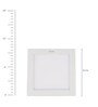 White 15 Watts LED Aluminium Square Panel Light