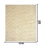 Off White Cosmos Microfiber Backing  3X5 Ft Floor Carpet
