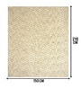 Off White Cosmos Microfiber Backing 5X7 Ft Floor Carpet