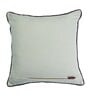 Off White Striped Cotton Blend 16 x 16 Inches Cushion Cover