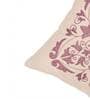 Off White Traditional Cotton Blend 16 x 16 Inches Cushion Cover