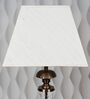 Damsel White Cottan Fabric Solid Lampshade