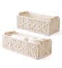 Set of 2 Off White
Cotton Rope & Iron
Frame Organisers