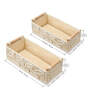Leaf Set of 2 Off White Cotton Rope & Iron Frame Desk Organizer