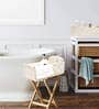 Set of 2 Off White Cotton Rope & Iron Frame Organisers