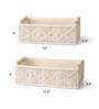 Set of 2 Off White
Cotton Rope & Iron
Frame Organisers