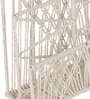 Cotton Rope Off White Iron Frame Magazine Rack