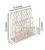 Cotton Rope Off White Iron Frame Magazine Rack