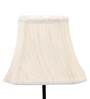 Off White Cotton Shade Table Lamp with Metal Base