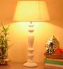 Off White Cotton Table Lamp